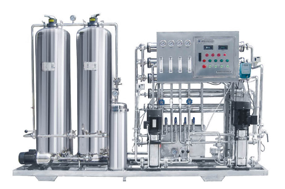 Capacity 0.5m3/h two stage Reverse Osiosis pure water equipment