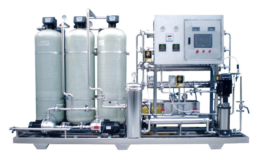 Capacity 1m3/h one stage Reverse Osmosis equipment